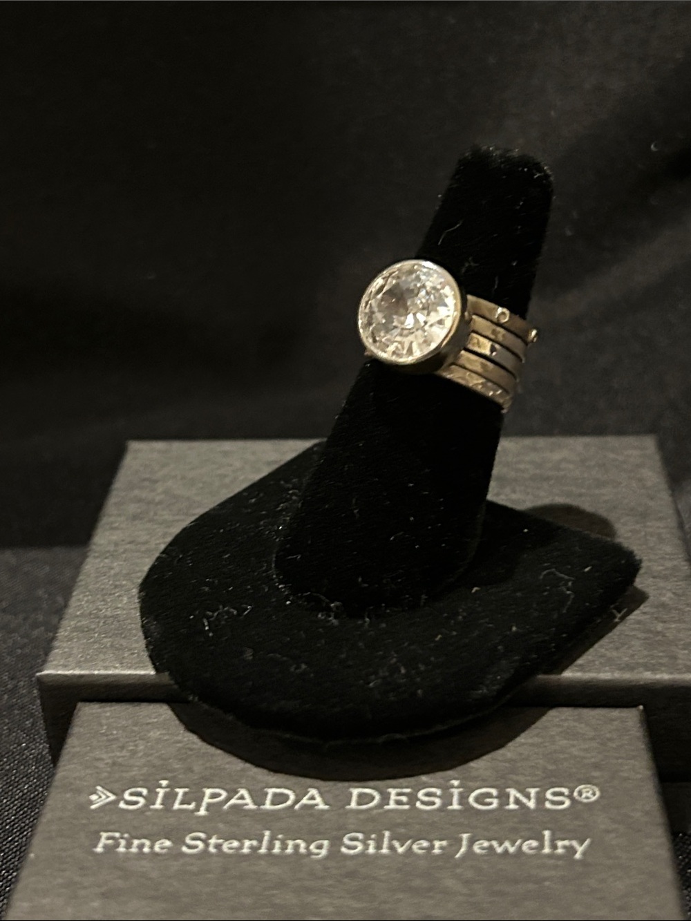 Silpada R1790 Sterling Silver Ring with CZ